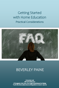 cover of Beverley Paine's Frequently Asked Questions about home education booklet